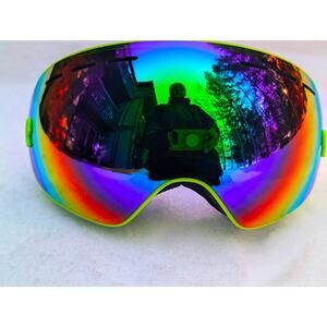 New ELAX Double Layer Anti Fog Lens Ski Goggles Skiing Snowboarding
